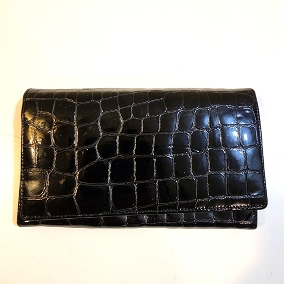 SABINA New York Black Genuine Leather wallet - Picture 1 of 8